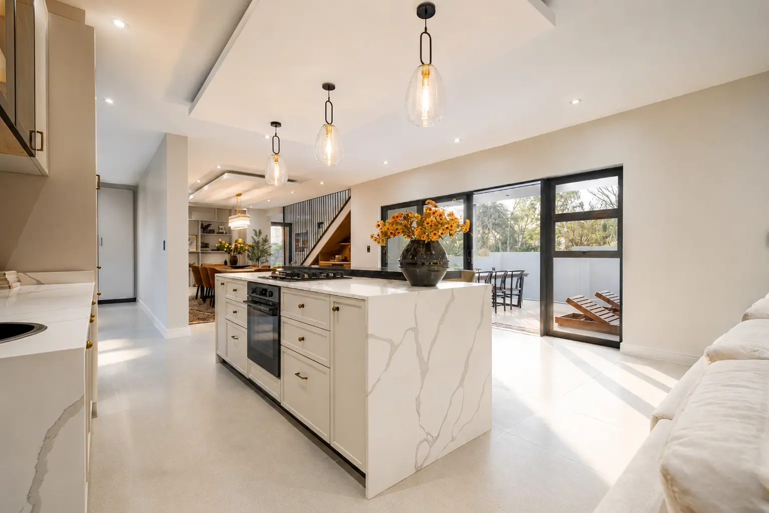 Integrated Kitchen & Island View